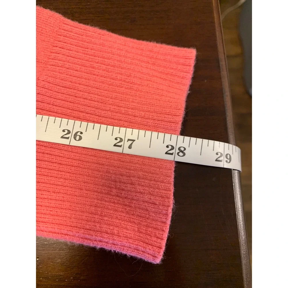 Abercrombie & Fitch  XL Coral Preppy Academia Muscle Fit Cotton Cashmere Sweater